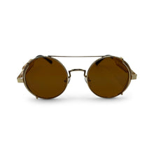 Load image into Gallery viewer, Gold Retro Unisex Sunglasses
