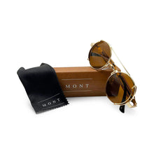 Load image into Gallery viewer, Gold Retro Unisex Sunglasses
